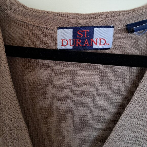 ST. DURAND Men's Beige Sleeveless Sweater Size: XL Pre-Owned (Like New) - Picture 2 of 5